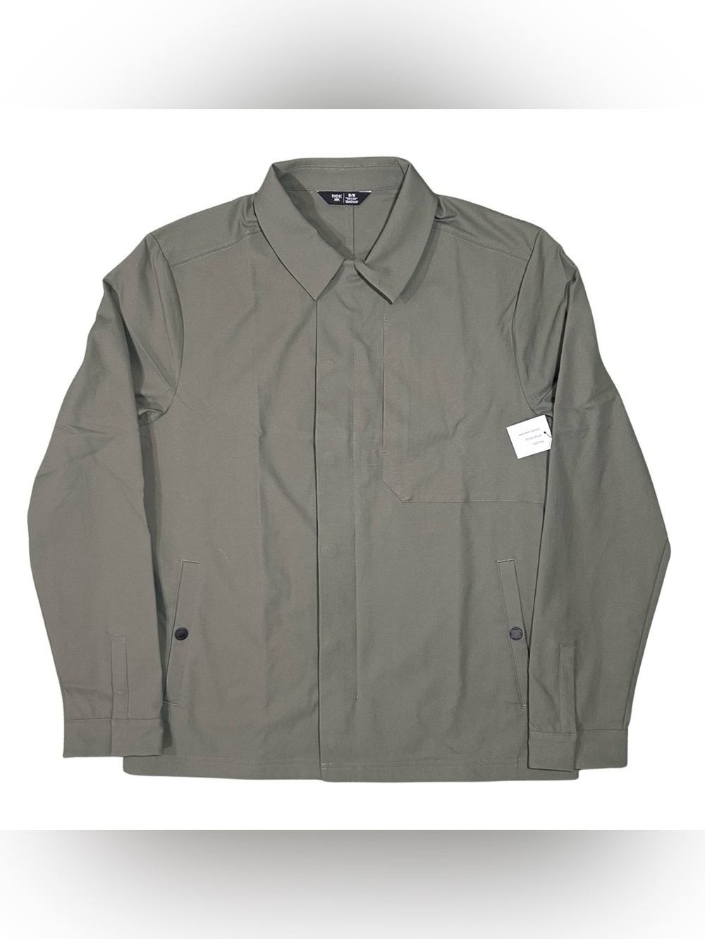 Rhone Lichen Green Coaches Bomber Jacket NWT M Olive Snap Front Full-Zip Coat